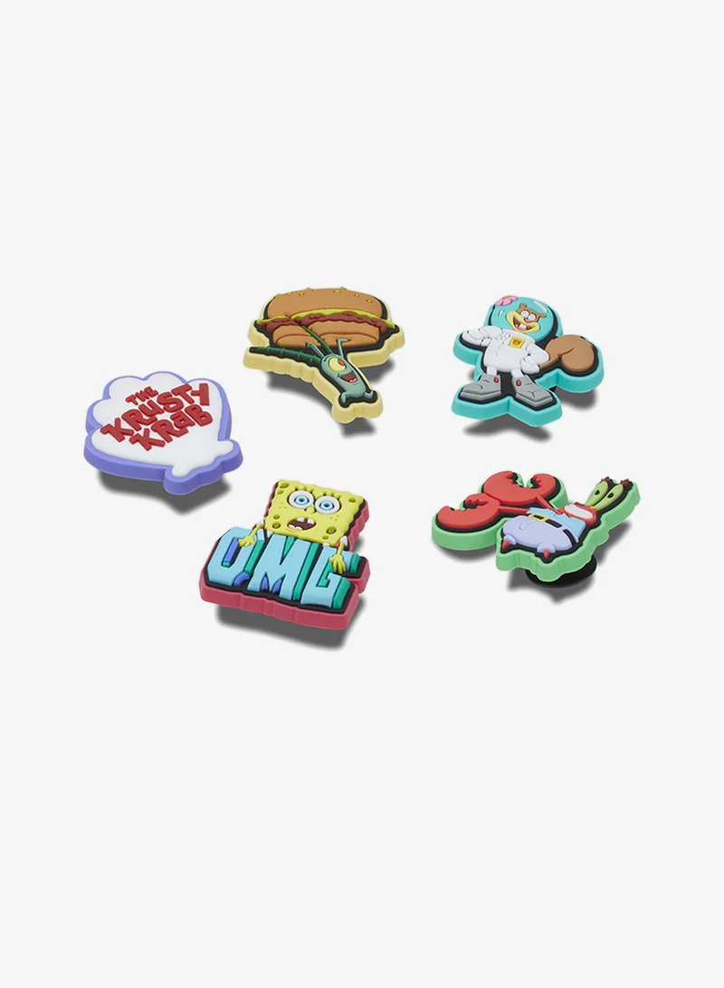 crocs 5 pack Polyvinyl Chloride Jibbitz Spongebob Bubble